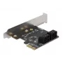 SATA PCI Express x1 karte DeLOCK 90010 zema profila formas faktors