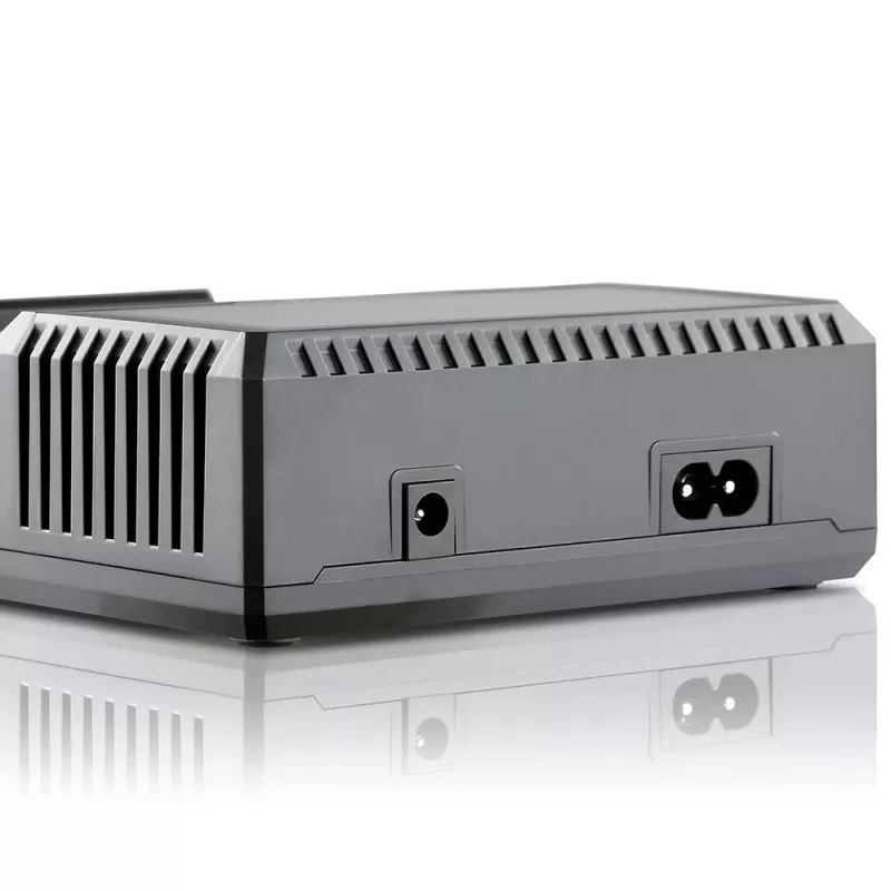 everActive UC-4200 universālais maiņstrāvas bateriju lādētājs 12V 3A, atbalsta AA/AAA/C/9V, 4 elementi, melns, iebūvēts displejs