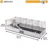 FERPLAST Modular 4 - būris trušiem un mājas jūrascūciņām - 179 x 72 x 56cm