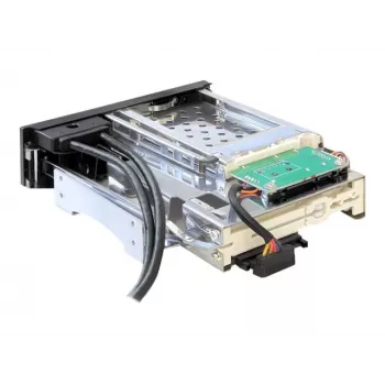 DeLOCK 5,25 mobilais nodalījums 1 x 2,5 + 1 x 3,5 SATA HDD + 2 x USB3.0 porti - mobilais atmiņas nodalījums - 6,4 cm, 8,9 cm (2.5, 8,90 cm (3.5)) (47209)
