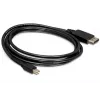 Kabelis Mini DP/DP 1.2 DeLOCK 82438 2 m Melns