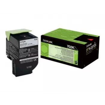 tonera kasete Lexmark 702K R 3000 lapas Melns