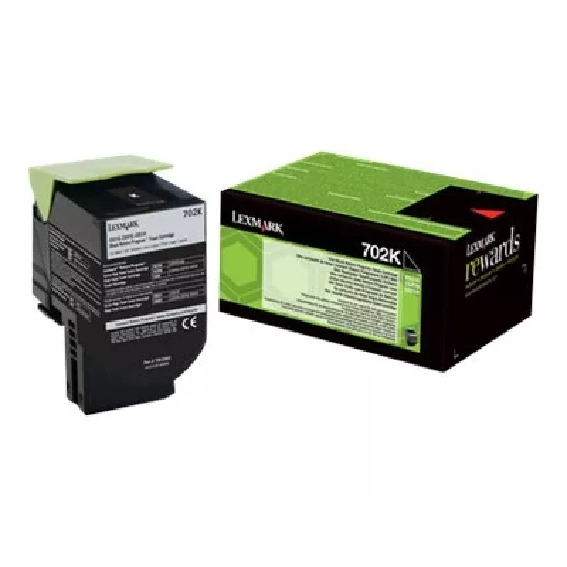 tonera kasete Lexmark 702K R 3000 lapas Melns