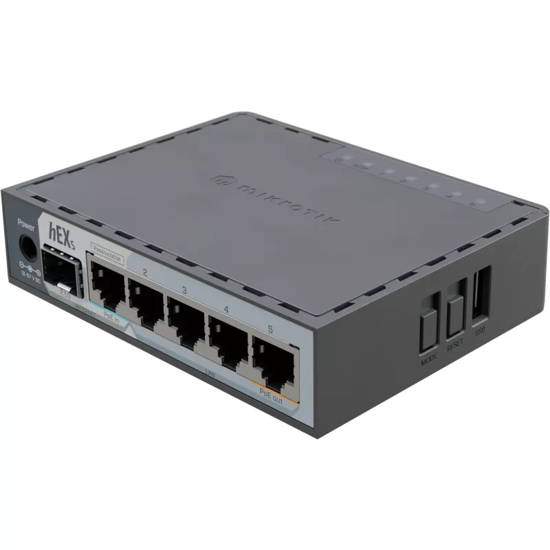 Mikrotik E60IUGS vadu maršrutētājs Gigabit Ethernet melns