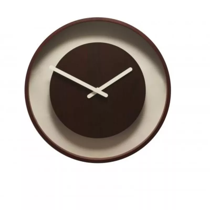 NeXtime pulkstenis 3046br Wood Loop, Ø30 cm, sienas, tumšs koks