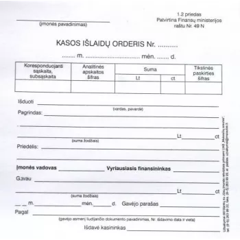 Izņemšanas orderi, A6 (100) 0720-034