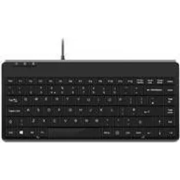 Perixx PERIBOARD-409 P, DE, Mini PS/2 tastatūra, 2 centrmezgli, melna (PERIBOARD-409 P)