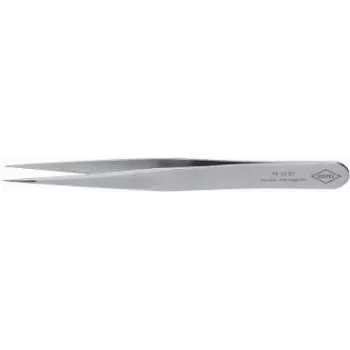Knipex precīzijas pincete, gar. 115 mm, nerūsējošais tērauds, antimagnētiska, skābes izturīga.