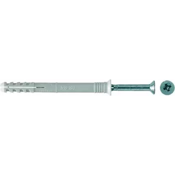 Naglojamais enkurs Fischer N 8x60/20 S — metāla naglojamais enkurs, 8x60/20 mm, nerūsējošais tērauds, 100 gab.