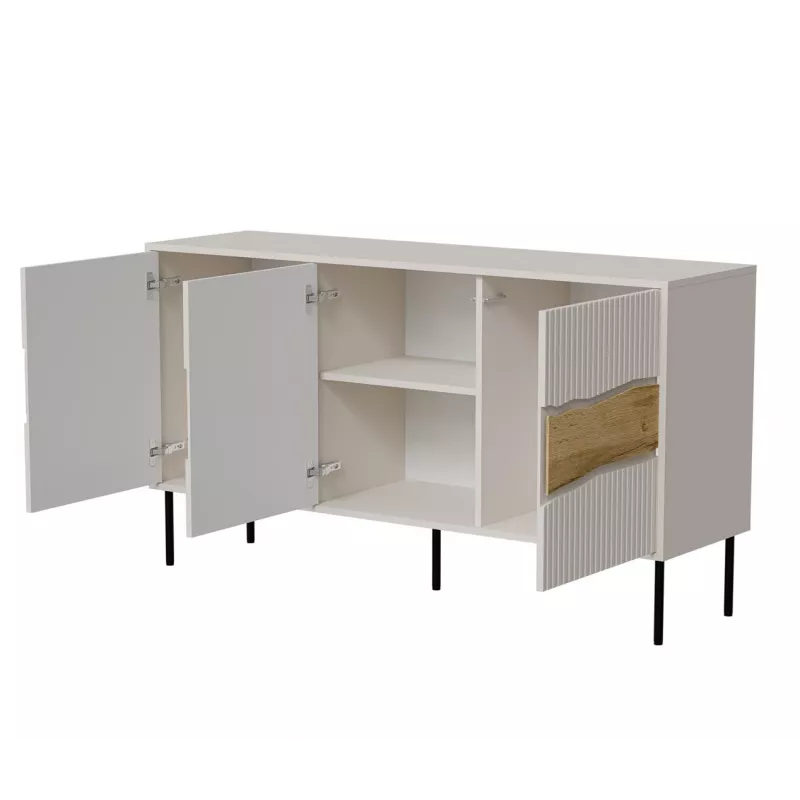 Kumode Cama Meble INSERTO 3D 143,5×40×80 cm — kašmira apdare ar LED