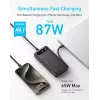 Pārnēsājams lādētājs Anker A1383011 — 20000 mAh, 1× USB-A + 1× USB-C, kopā 3.6 A, melns