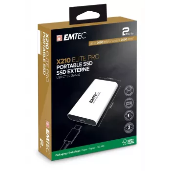 Portatīvais SSD EMTEC X210 3.2 Gen2 2TB