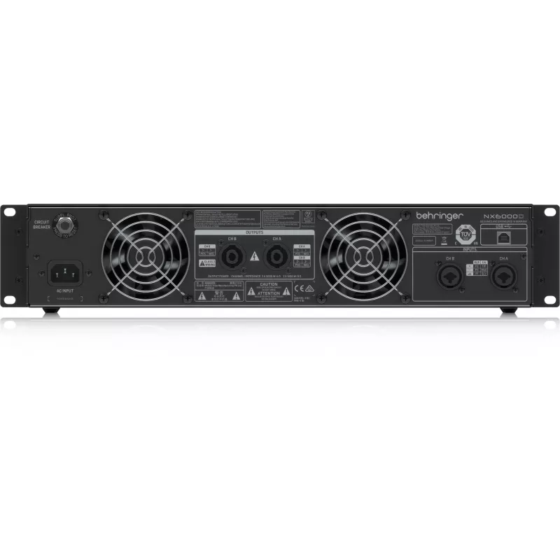 Behringer NX6000D audio pastiprinātājs 2.0 kanāli Mājas Melns