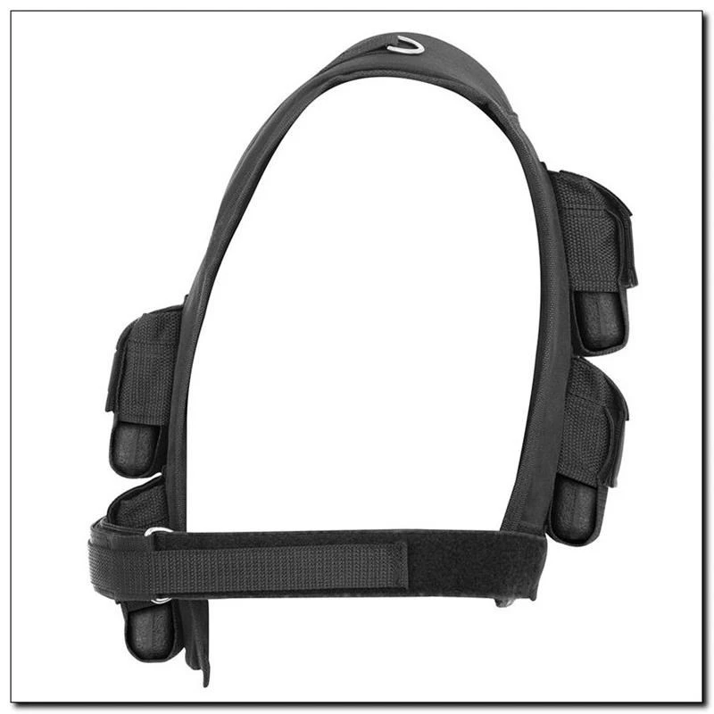 HMS Fitness KTO16 svērtā veste tērauda melna