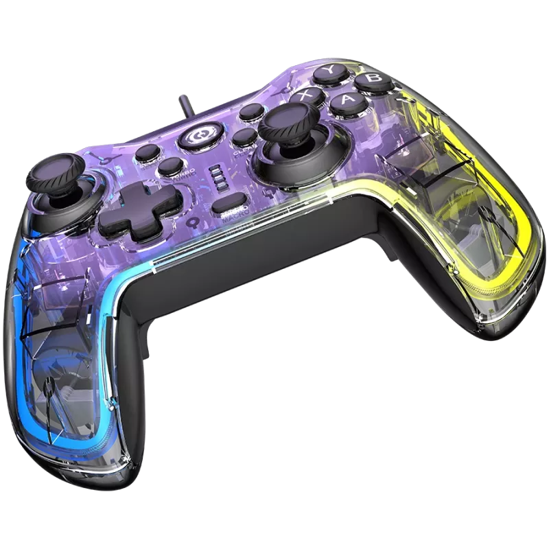 Vadu spēļu kontrolieris Canyon GP-02 operētājsistēmai Windows, PS3, Android multivides kastēm, Nintendo Switch ar 2 m kabeli