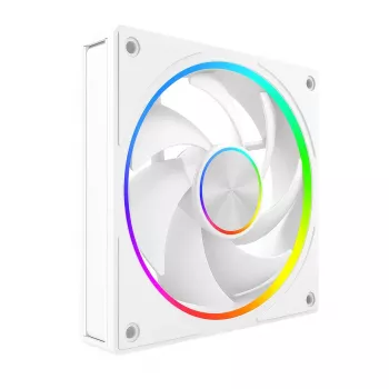 Korpusa ventilators MODECOM VOLCANO LOOP 120 ARGB balta — 120 mm, ARGB apgaismojums, PWM atbalsts, 400–1400 RPM