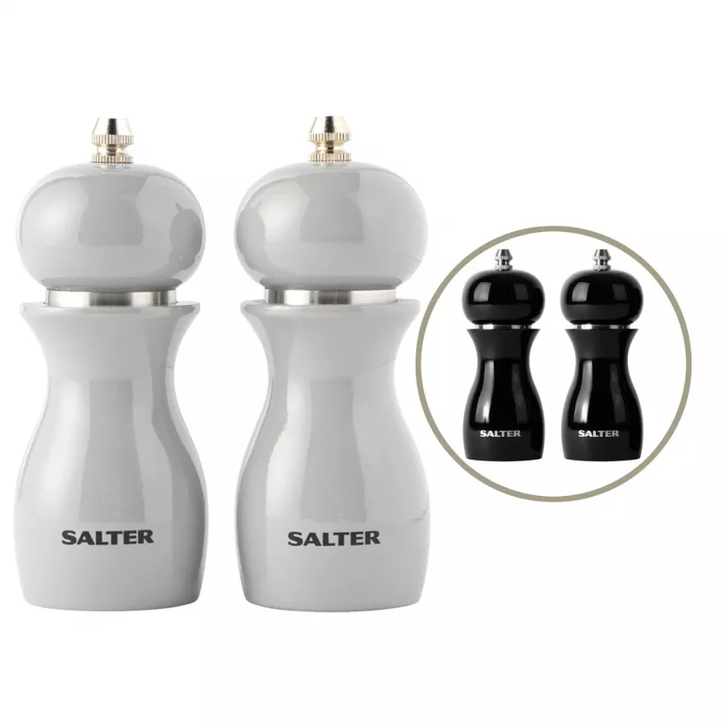 Sāls un piparu dzirnaviņas Salter 7613 GYXR, pelēks spīdums