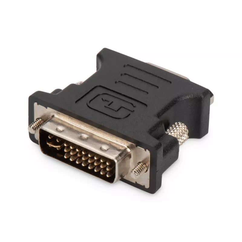 Assmann DVI adapteris. DVI(24+5) - HD15 vīrišķais/siev. DVI-I duālā saite. bl (AK-320504-000-S)