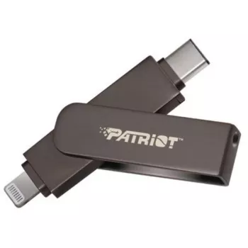 USB zibatmiņa Patriot 256GB USB 3.2 Lightning USB-C Melna PI256GSKM30CL