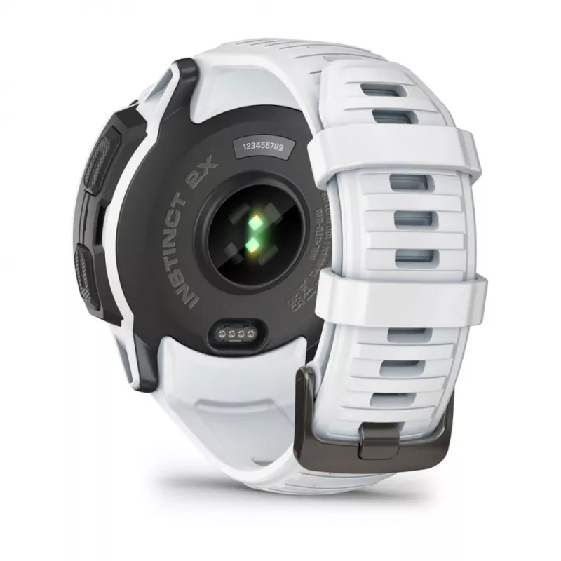 Garmin Instinct 2X Solar 2,79 cm (1,1 inch) MIP 50 mm digitāls 176 x 176 pikseļi skārienjutīgs balts GPS (satelīts)