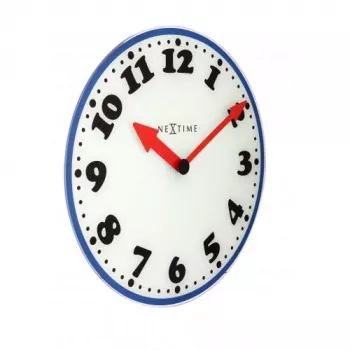 NeXtime klok 8151 Boy, Ø43 cm, sienas, balts/zils/melns/sarkans