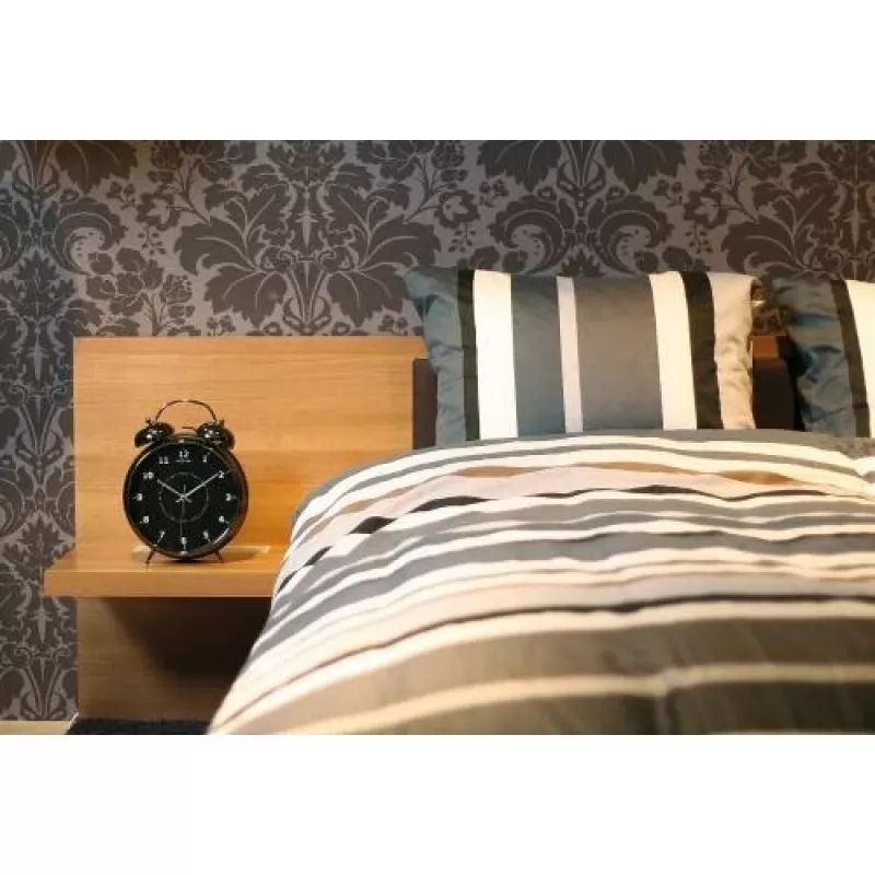 NeXtime klok 5113zw Wake Up Alarm, 23x30, melns/tirkīza