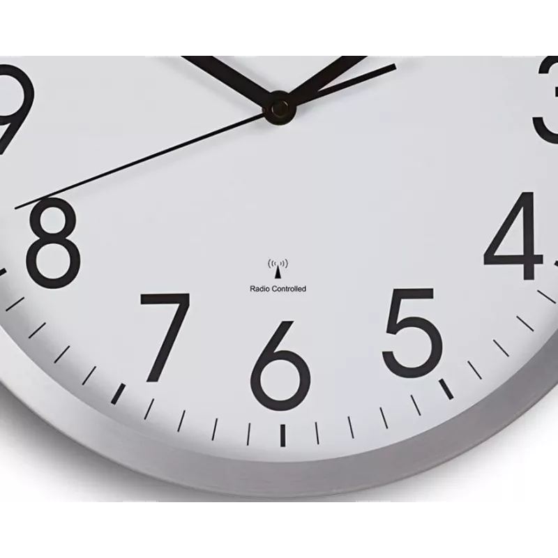 MAUL Wanduhr MAULmove - AA - 1,5 V - Alumīnijs - Balta - Alumīnijs - Stikls - 35 mm (9063008)
