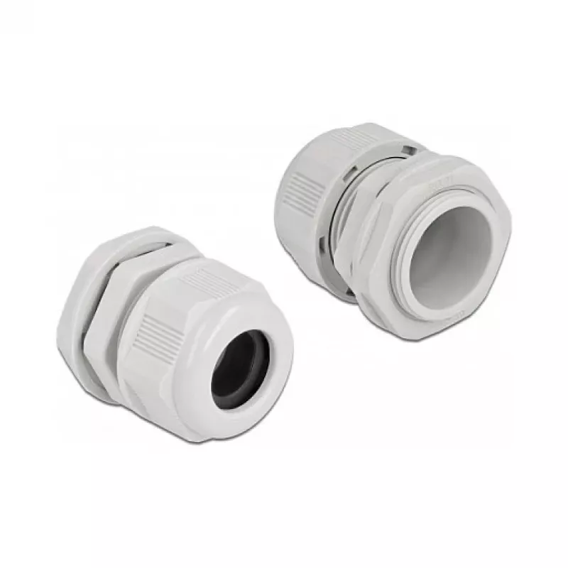 Kabeļa blīvslēgs DeLOCK 60368 Pelēka plastmasa 2 gab.