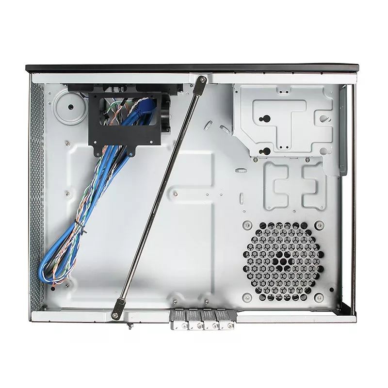 SilverStone MILO ML03 - Galda dators - Mikro-ATX - bez barošanas bloka (ATX / PS/2) - Melns - USB/Audio (SST-ML03B-R)