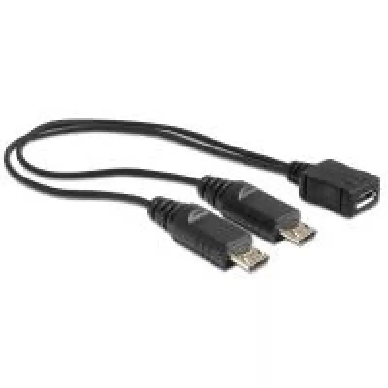 USB kabelis DeLOCK 20,5 cm USB micro-B 2 x USB micro-B