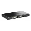D-Link 28 portu Gigabit kaudzējams PoE+ viedais pārvaldāmais slēdzis ar 4 x 10G SFP+ portiem