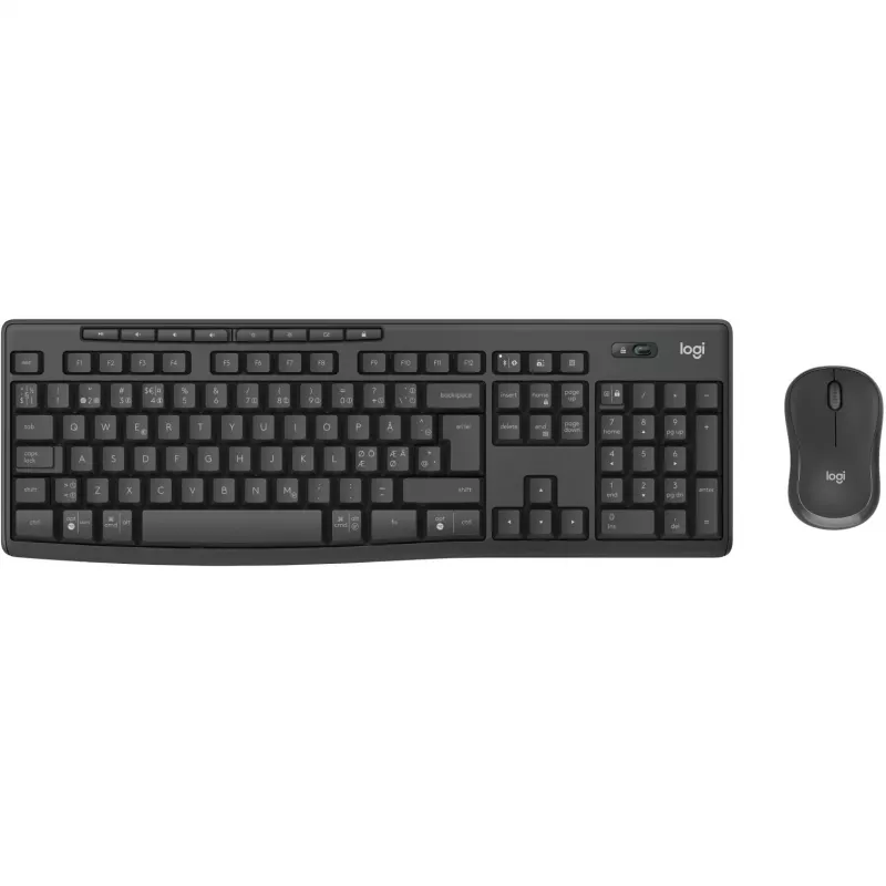 Logitech MK370 Combo for Business tastatūra ar peli, biroja RF bezvadu + Bluetooth, QWERTY, Nordic, grafīta krāsā