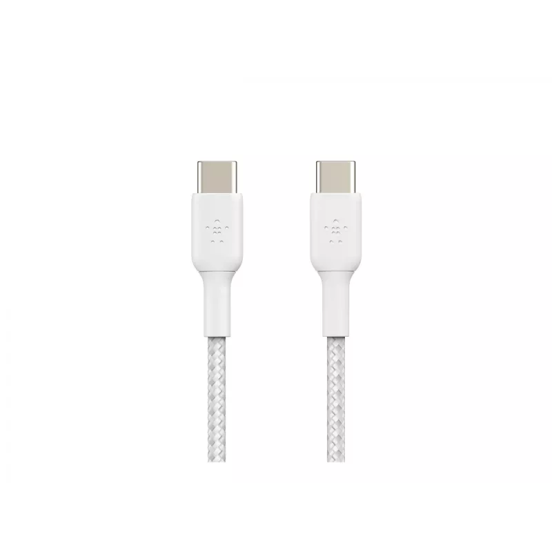 Belkin BOOST CHARGE - USB kabelis - 24 kontaktu USB-C (vīrišķais) uz 24 kontaktu USB-C (vīrišķais) - USB 2.0 - 2 m - Balts