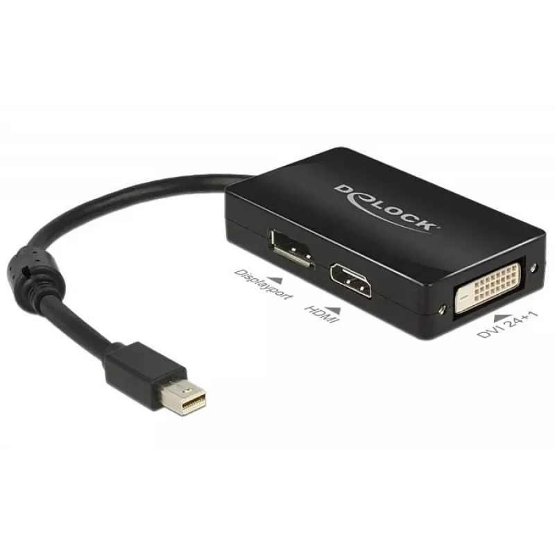 Kabelis DeLOCK 0,16 m DisplayPort HDMI DVI Mini DisplayPort