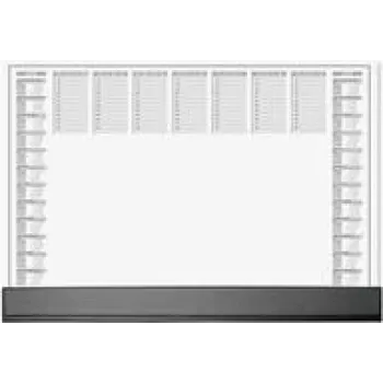 Galda paliktnis Sigel H6365 papīra galda paklājiņš 595×410 mm, melns/pelēks/baltss