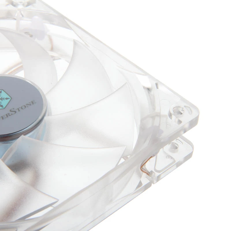 SilverStone SST-FN121-P-GL 120 mm korpusa ventilators ar zaļu LED apgaismojumu