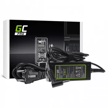 AC-to-DC klēpjdatora strāvas adapteris Green Cell AD74P 45W 19.5V 2.31A iekštelpām, melns