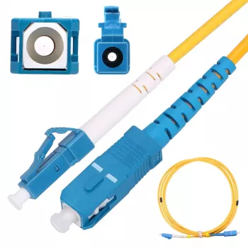 Extralink optisko šķiedru ielāps LC/UPC uz SC/UPC, vienmoda G.652D, simplex, 3 mm apvalks, 2 m