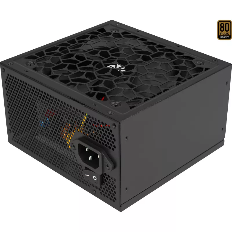 Barošanas bloks AEROCOOL AERO BRONZE 650W APFC (V.2 2025) — 650W ATX barošanas bloks ar aktīvo PFC