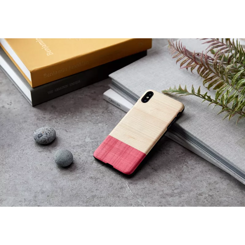 man and wood viedtālruņa maciņš iPhone XS Max — balts “miss match”