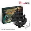 PUZZLE 3D Liels pirātu kuģu komplekts Queen Revenge