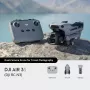 Kvadrokopteris DJI Air 3s RC-N3 — 50 MP kamera, 4K 3840×2160, 4 rotori, maks. 27 m/s, 32 000 m diapazons, 4276 mAh akumulators, pelēks