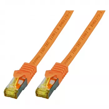 EFB-Elektronik RJ45 komutācijas kabelis Cat.6A S/FTP LSZHCat.7 izejkabelis oranžs 1,5 m Ražotājs: EFB Elektronik (MK7001.1,5O)