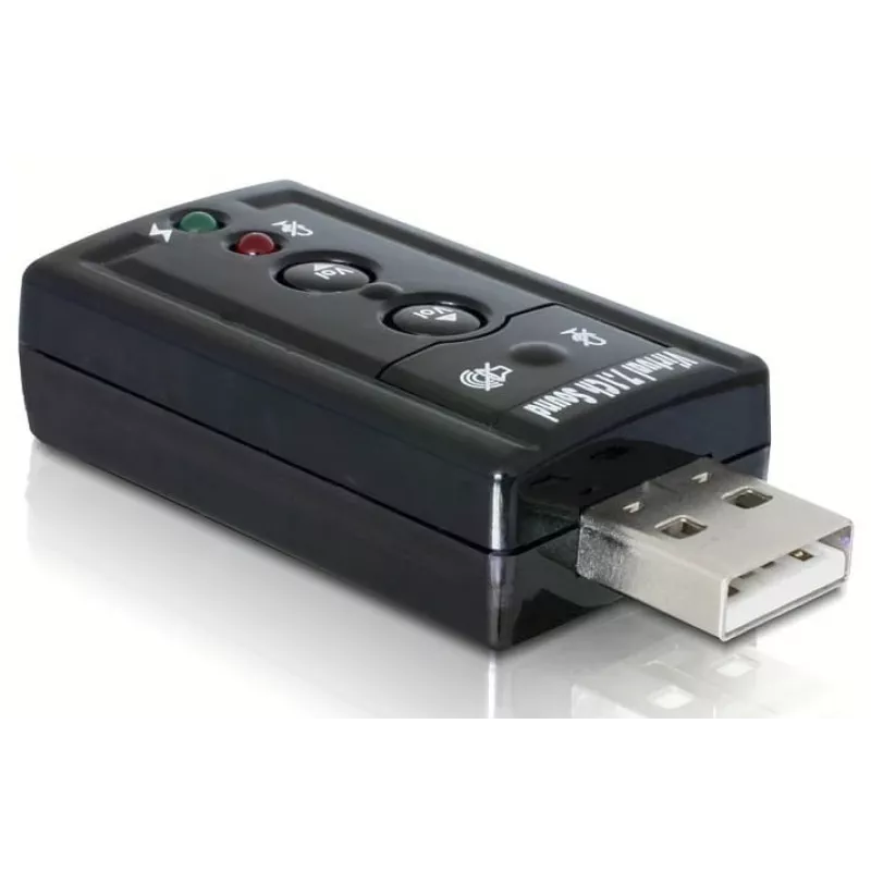 DeLOCK USB Sound Adapter 7.1 - Skaņas karte - Stereo - USB (61645)