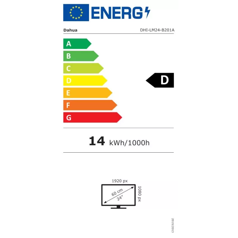 Dahua Technology LM24-B201A datora monitors 60,5 cm (23,8 collas) 1920 x 1080 pikseļi Full HD LED melns