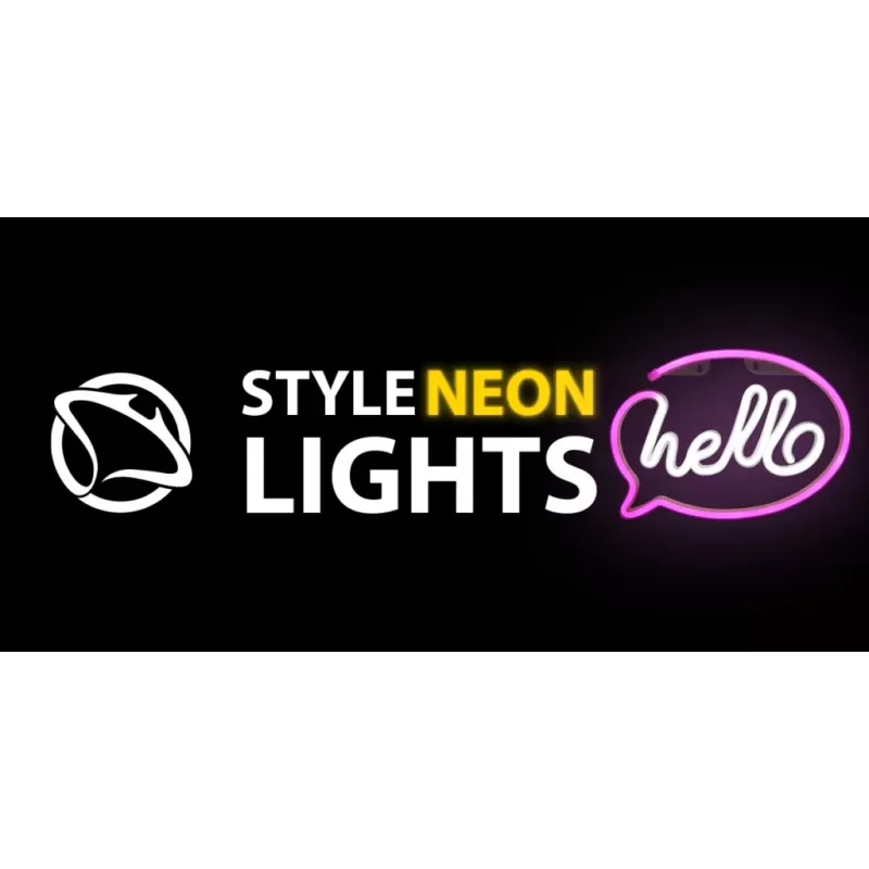 Dekoratīvās neona gaismas MANTA SNL08PKT Rozā/Balta – elastīga LED lentes apgaismojums, zemsprieguma dekoratīvs akcents