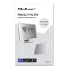 Bezrāmju displeja privātuma filtrs QOLTEC 51055 21,5 collu (16:9) LCD monitoriem, 476,6×268 mm, melns filtrs