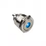 DimasTech vandālu izturīgs slēdzis / poga 25 mm Silverline Dot RGB PD212