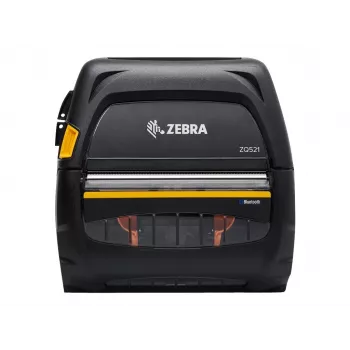Zebra ZQ521 etiķešu printeris, tiešā termiskā druka, 203 x 203 DPI, 127 mm/sek, vadu un bezvadu, Wi-Fi, Bluetooth, melns