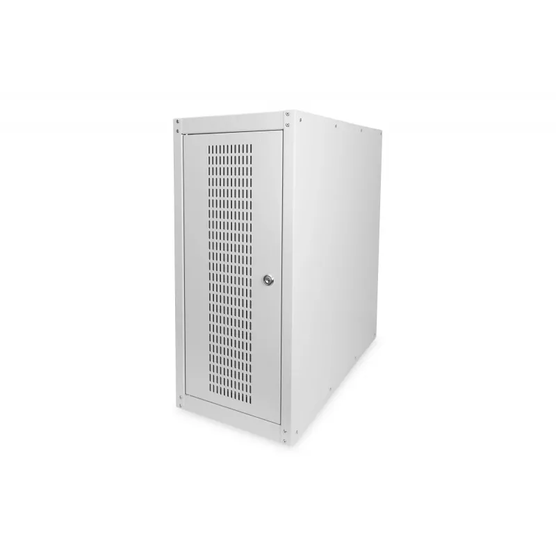 Digitus datora korpuss ar stikla durvīm, uz riteņiem, slēdzams, ar ventilācijas spraugām